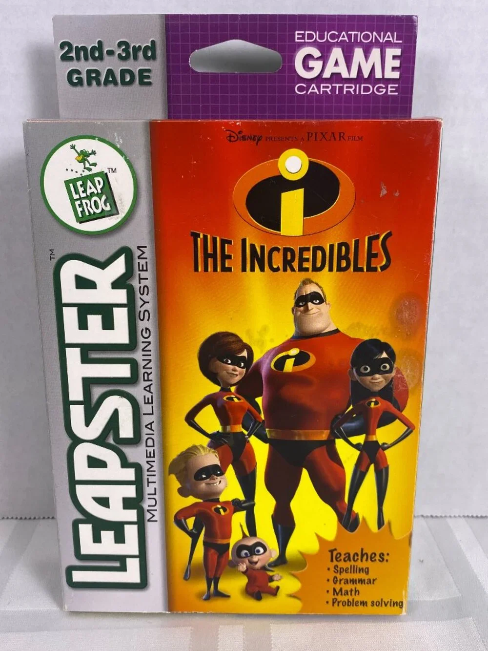 The Incredibles:‎ Leapster Educational Game, Box & Parent Guide